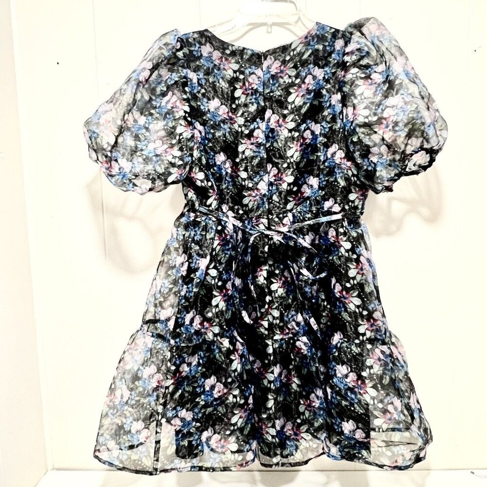 Forever 21 Floral Babydoll Dress Sheer Coquette Fairycore Whimsigoth Size M